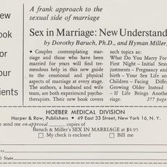 Sex in Marriage : New Understandings advertisement