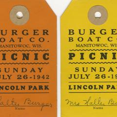 Burger Boat Co. picnic passes