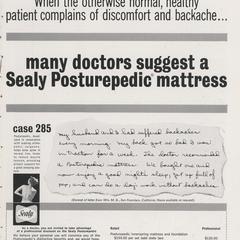 Posturepedic Mattress advertisement