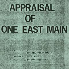 [An appraisal of 1 East Main, Madison, Wisconsin, the property known as the J. C. Penney building]