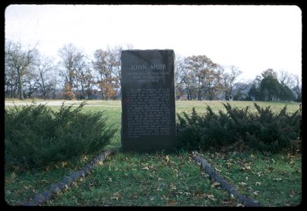 Stone marker, John Muir Memorial Park