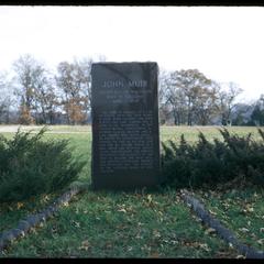 Stone marker, John Muir Memorial Park