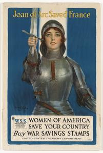 Joan of Arc war savings bond posters