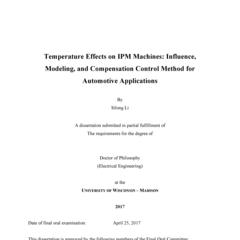 Temperature Effects on IPM Machines: Influence, Modeling, and Compensation Control Method for Automotive Applications
