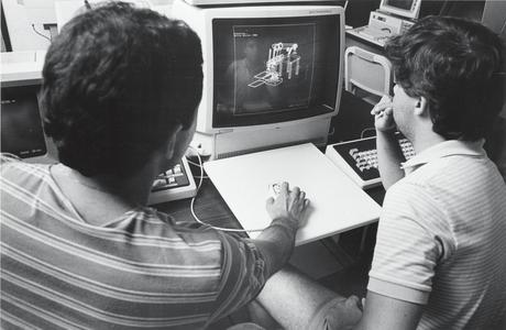 Students at work in computer lab