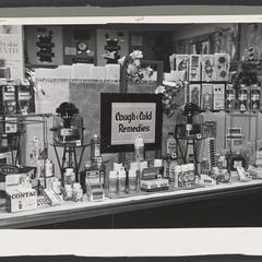 Drugstore "Cough & Cold Remedies" window display