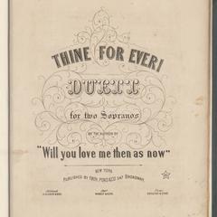 Thine for ever!