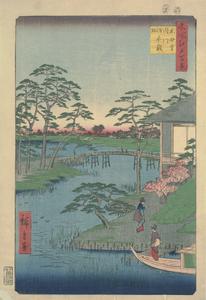 Mokuboji and Vegetable Fields by the Uchi River, no. 92 from the series One-hundred Views of Famous Places in Edo