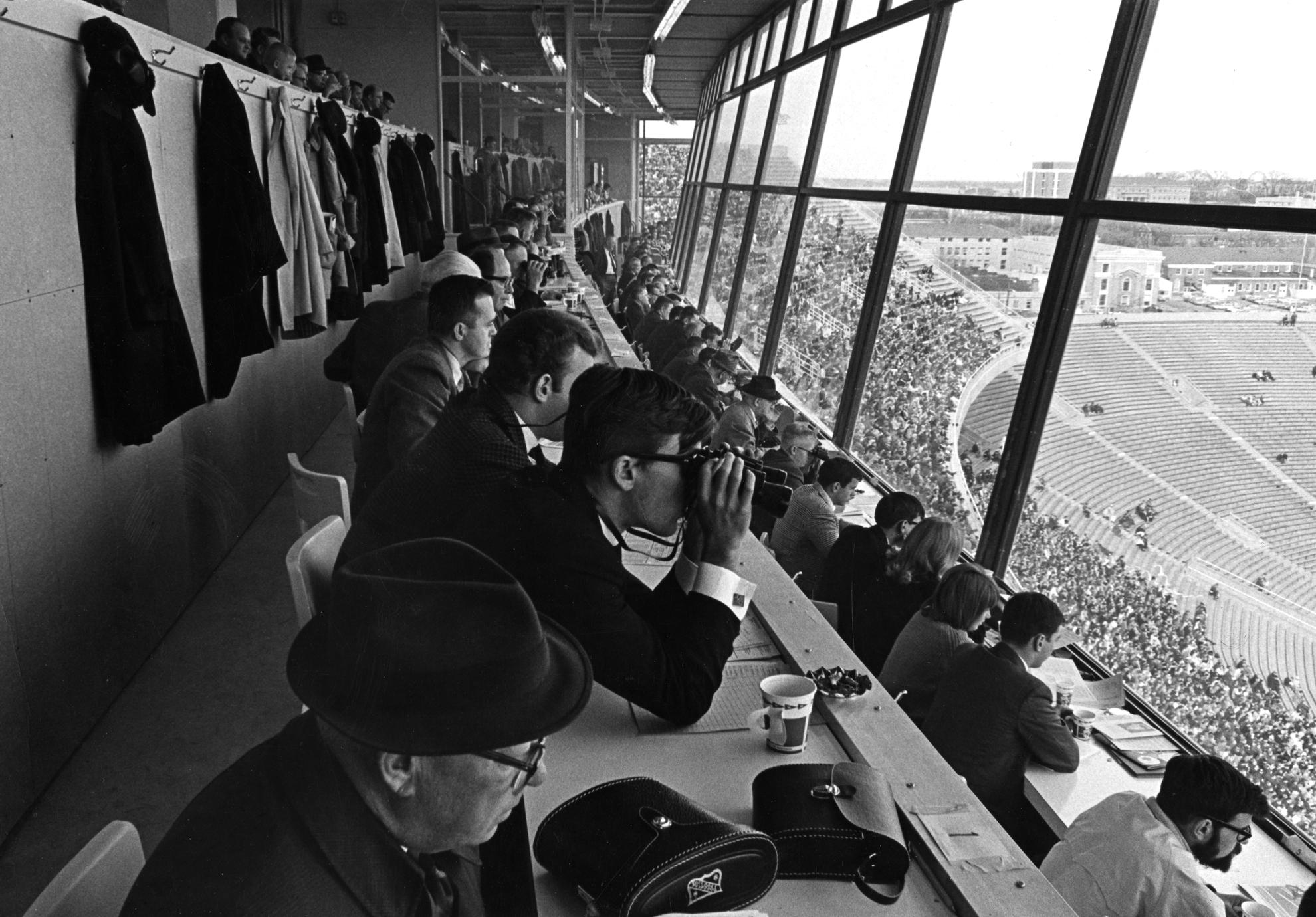 Game day view from the press box - UWDC - UW-Madison Libraries