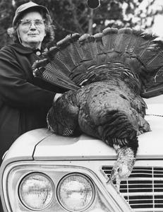 Female turkey hunter