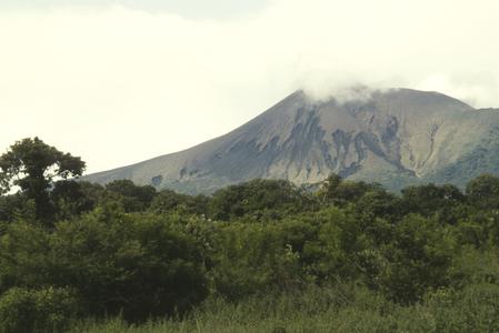 The active volcano, Volcán Telica, northeast of León