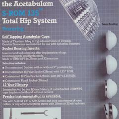 S-Rom 135 Total Hip System advertisement