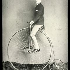 Thomas J. Dale and his bicycle