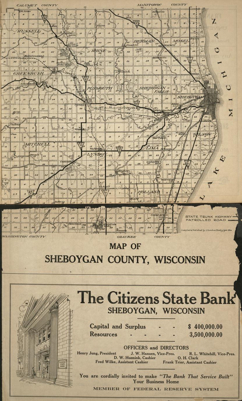 Atlas of Sheboygan County, Wisconsin Full view UWDC UWMadison Libraries