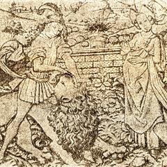 Samson and the Lion (1450's)