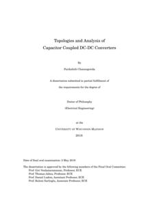 Topologies and Analysis of Capacitor Coupled DC-DC Converters