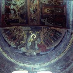 Anastasis fresco at the Docheiariou catholicon