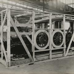 Nash automobile boxed for transport