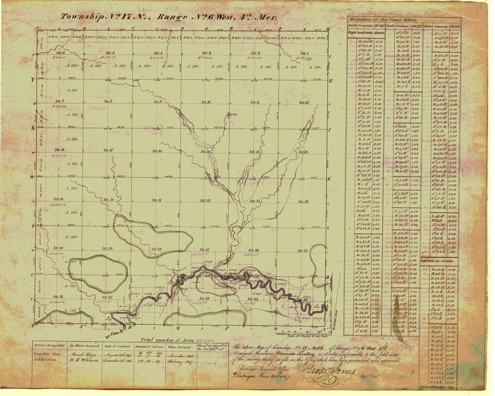 [Public Land Survey System map: Wisconsin Township 17 North, Range 06 West]