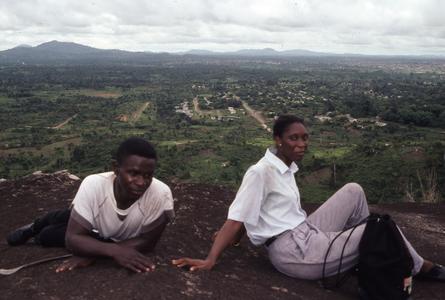 Man and woman on the Ife hill