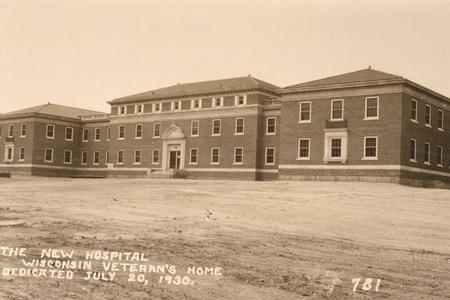 The new hospital, Wisconsin Veterans' Home, dedicated July 20, 1930