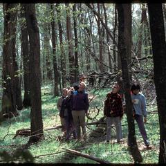 Tour group in Abraham's Woods, State Natural Area