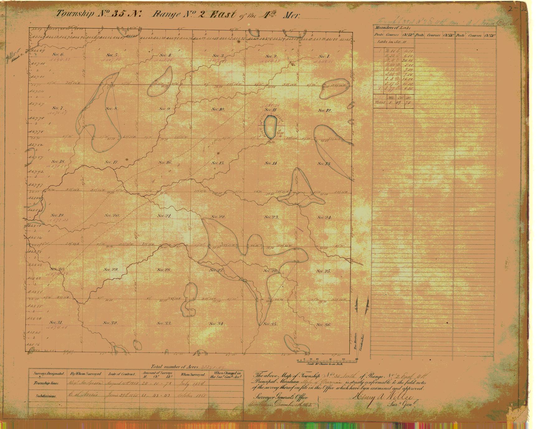 [Public Land Survey System map: Wisconsin Township 35 North, Range 02 East]