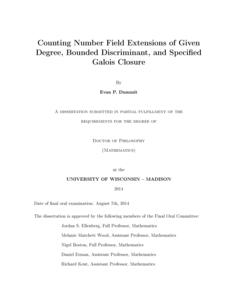 Counting Number Field Extensions of Given Degree, Bounded Discriminant, and Specified Galois Closure