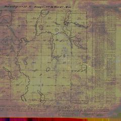 [Public Land Survey System map: Wisconsin Township 34 North, Range 16 West]