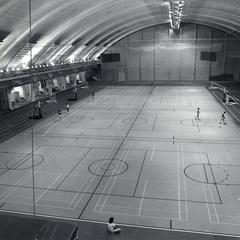 Basketball courts inside the Sports Center