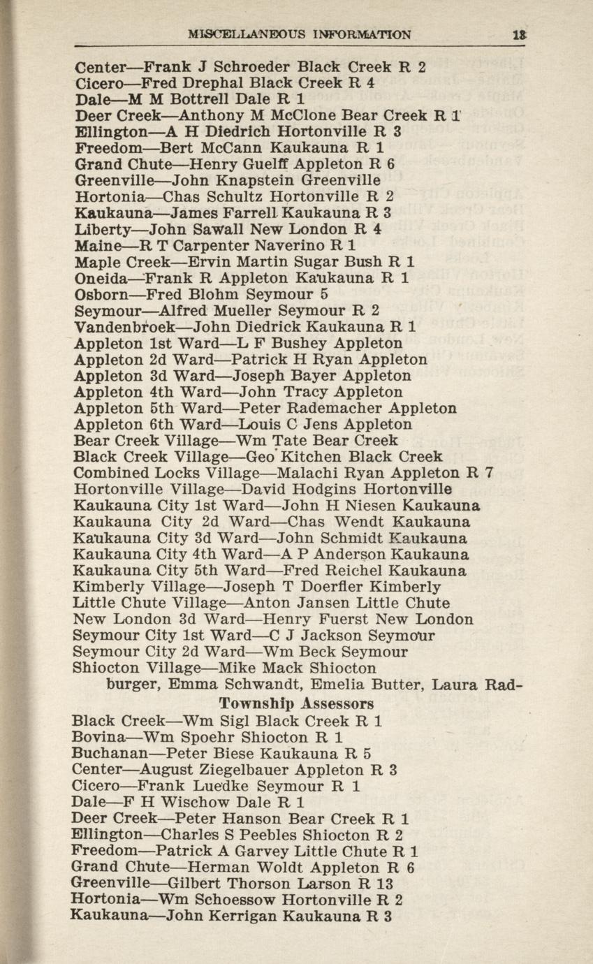 Wright's Appleton city directory 1925. Containing an alphabetically arranged list of business