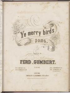 Ye merry birds, that sweetly sing