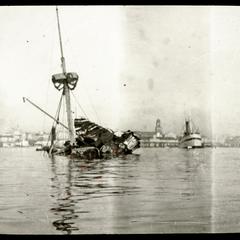 Wreck of the "Maine" in Havana Harbor