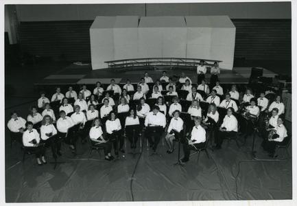 Stout Band group photograph, Christmas Concert December 8, 1992