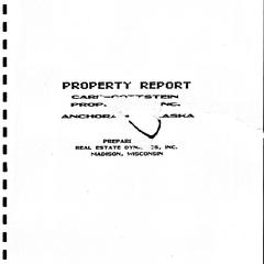 Property report Carr-Gottstein Properties, Inc. Portfolio investment analysis, Anchorage, Alaska