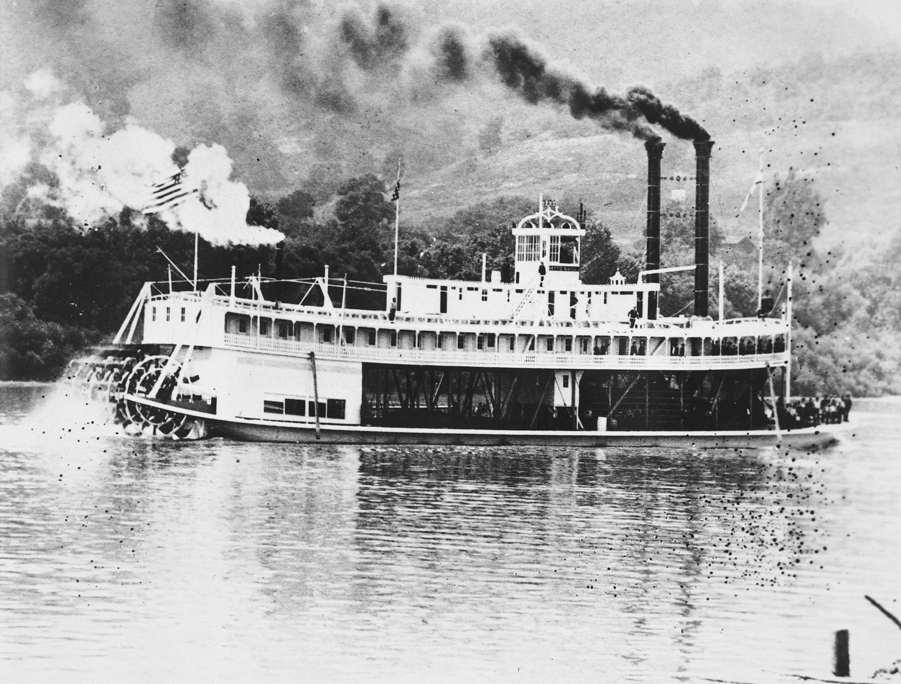 1915年製 STEAMBOAT WAVE BACK Nettie Quill (Packet, 1886-1915) - UWDC - UW-Madison Libraries