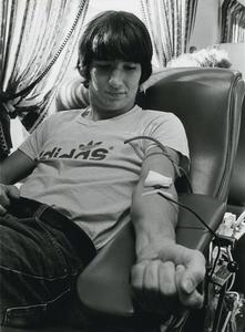 Man donates blood