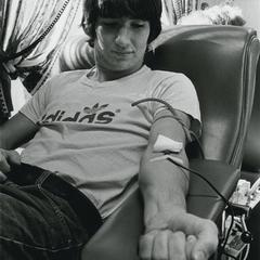 Man donates blood
