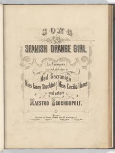 Song of the Spanish orange girl