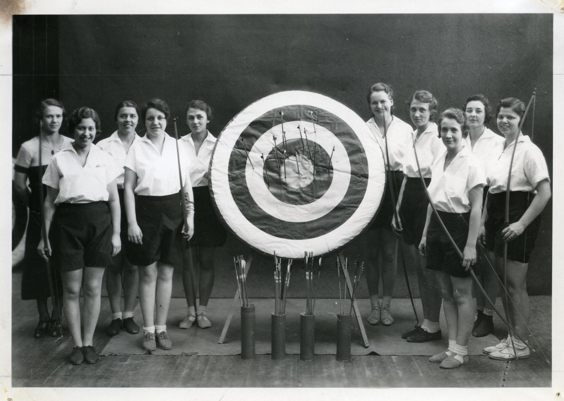 ‎Women's Athletic Association - Indoor Inter-Class Archery Contest ...