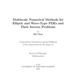 Multiscale Numerical Methods for Elliptic and Wave-Type PDEs and Their Inverse Problems