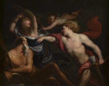 Apollo Pursuing Daphne, with Cupid and the River-God Peneus, Daphne's Father