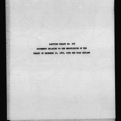 Ratified treaty no. 256, Documents relating to the negotiation of the treaty of December 30, 1849, with the Utah Indians