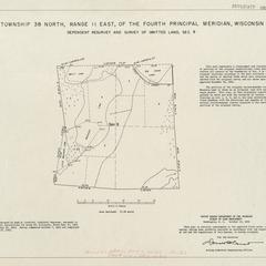 [Public Land Survey System map: Wisconsin Township 38 North, Range 11 East]