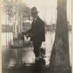 Aldo quail hunting, near Pascagoula, Mississippi, January 1929