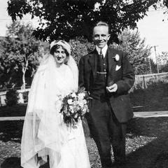 Wedding day of Aldo Leopold and Estella Bergere, October 12, 1912, Santa Fe, New Mexico