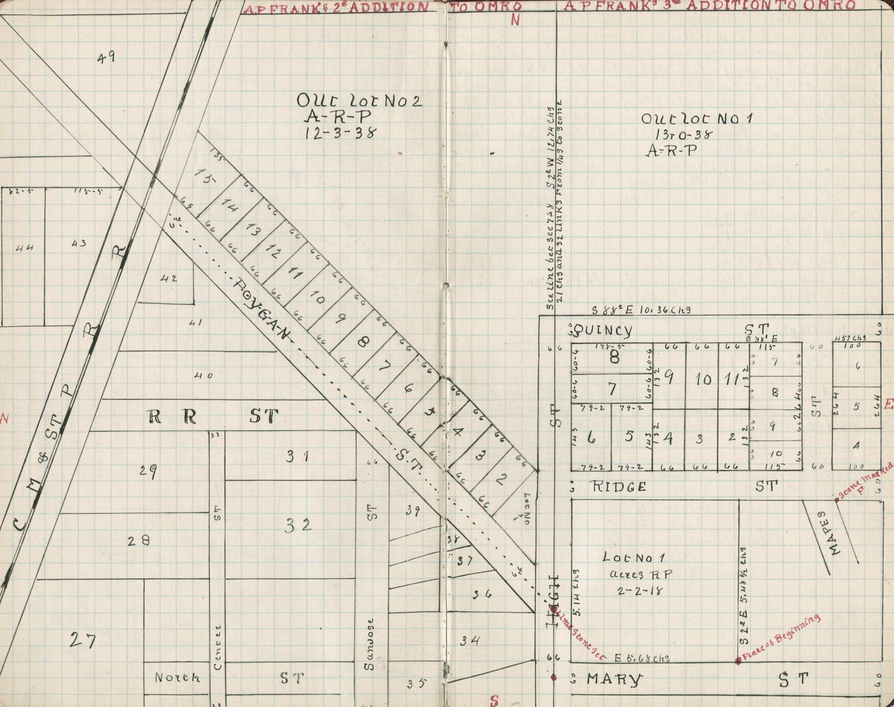 Map of village of Omro, Wis. Full view UWDC UWMadison Libraries