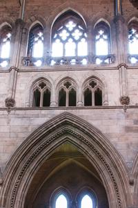 Carlisle Cathedral interior choir triforium and clerestory