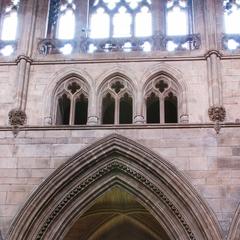 Carlisle Cathedral interior choir triforium and clerestory