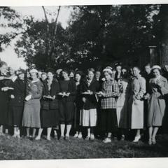 Women's Athletic Association Treasure Hunt group photograph